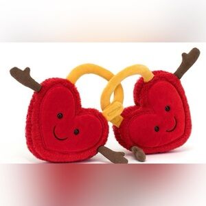 NWT Retired JellyCat Amuseables VAL & TINA LOVE LOCKS